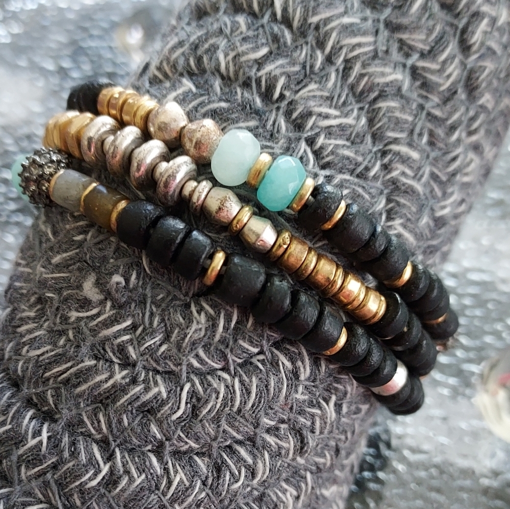 Bracelets Beaded Stretch Bracelet - Set of 3